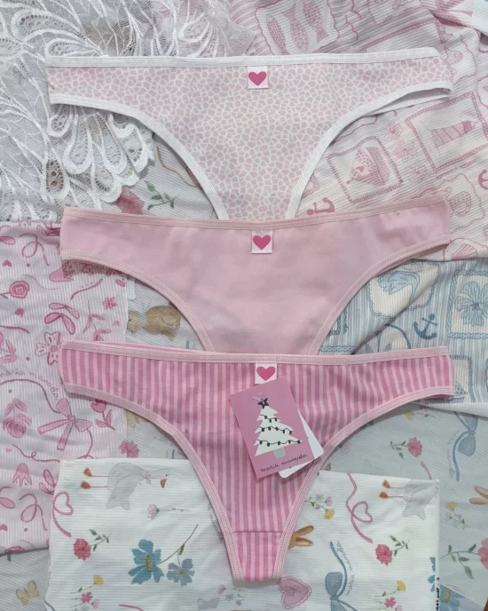 Bombacha Colaless Algodon Rosa Maria Manuela